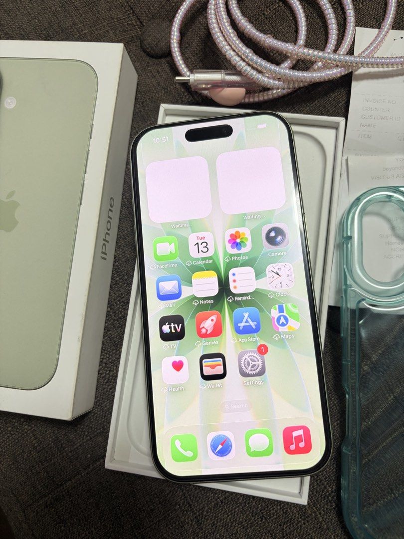 iPhone 17 256GB Green (Category: iPhone 17 Series) located in Manila. Submitted by goldenfish_813d35 (Listing ID 1467803241, Image 3). Description: For sale iPhone 17 256gb Sage No hidden issue No repair or replace parts Smooth / no dents No sim restrictions Ntc approved Underwarranty til march 2027 Comes with Orig box | orig cord | case | receipt Loc manila.