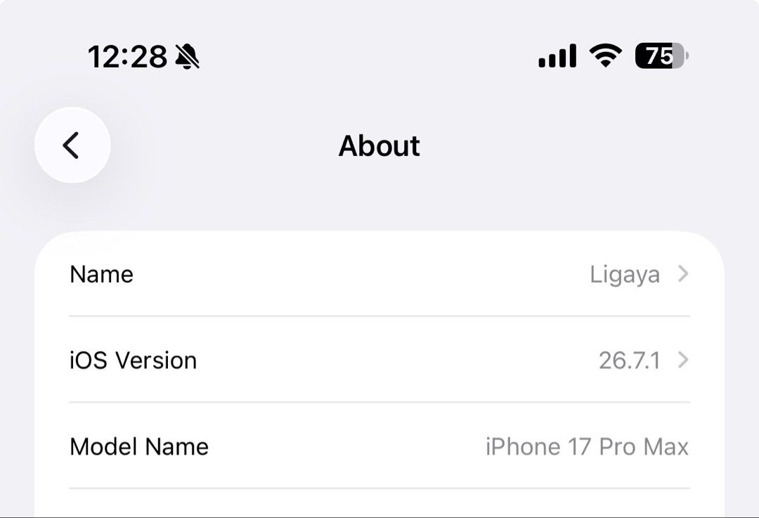 Iphone 17 pro max 512gb (Category: iPhone 17 Series) located in Pasay City. Submitted by jhoybaron2000 (Listing ID 1467786646, Image 3). Description: SELLING MY 17pro max rfs- upgrade GLOBE LOCKED!!! 92 BH.
