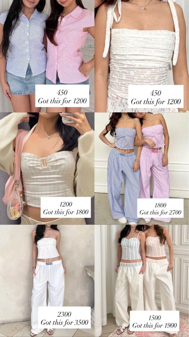 Isa The Label (Category: Sets or Coordinates) located in Quezon City. Submitted by jendeukie0 (Listing ID 1467675122, Image 1). Description: Get all for only 7,259 instead of 7,700 — ill give the polo for free.