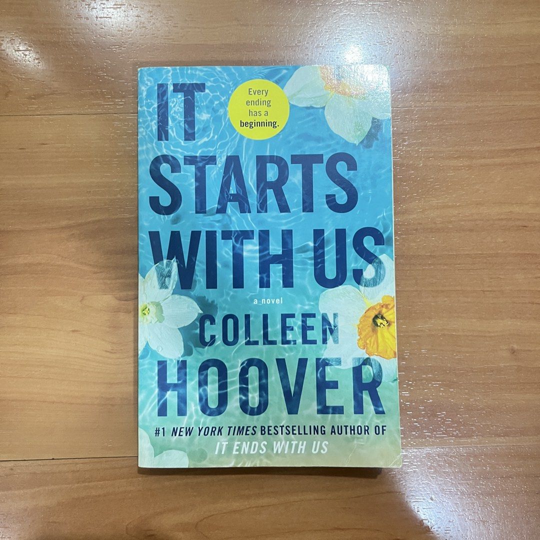 It Starts With Us by Colleen Hoover (Category: Storybooks) located in Quezon City. Submitted by shopk8 (Listing ID 1467784449, Image 1). Description: Bottom right corner slightly has dried markings from water Sequel to “It Ends With Us” FREE BOOK is included when you purchase all 3 books for 750 posted on my profile OPEN FOR TRADE (book should be in good condition and no additional fees): - Seven Husbands of Evelyn Hugo - Tuesdays with Morrie - F