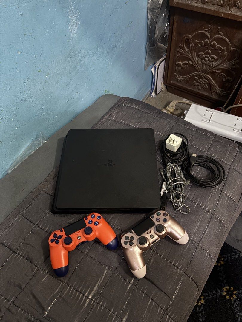 (Jailbreak) PS4 SLIM 500GB (Category: PlayStation) located in Cavite. Submitted by xsavier88 (Listing ID 1467767972, Image 1). Description: 🌟For sale! PS4 Slim 500GB Jailbreak 8,500 PHP 8,500 PHP 8,500 PHP 🌟INCLUSIONS: Unit, HDMI & Power Cable Charging Cable 2 Controllers Plug & play. No issues test to sawa, may mga naka install na din mga laro (Check the attached images. Pwede ko ihatid sainyo mismo basta nearby area lang. Add ka lang onting c