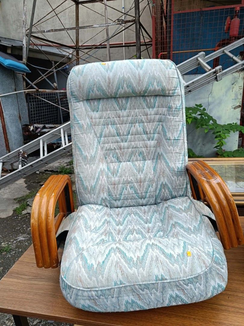 Japanese low chair (Category: Chairs) located in Taguig. Submitted by nippon.toki (Listing ID 1467828365, Image 1). Description: Please read! For sure buyer only! NO COD/COP No reservation The items will be sold to the first payer w/o prior notice. Verbal reservations are not acceptable. Note: All items are vintage. Please manage your expectations accordingly. G cash payment. Shipping via Lalamove Metro Manila. For province: J and T Shipping fee 