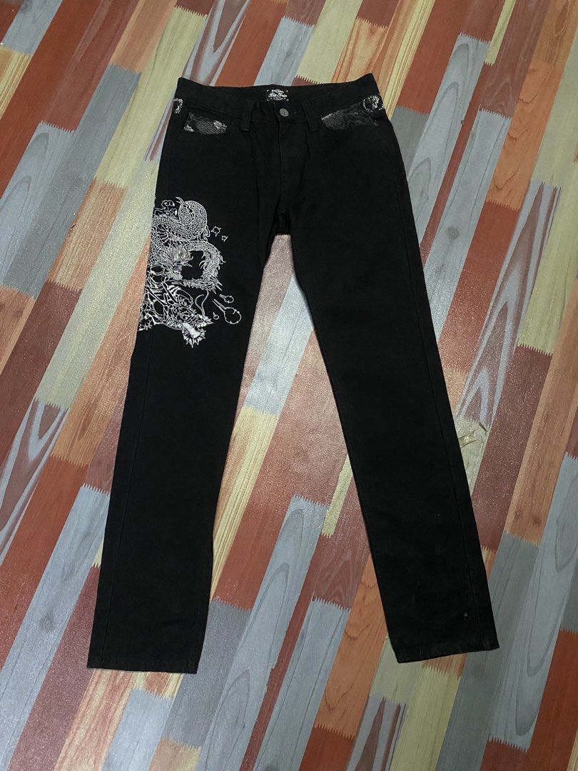 Japanese pants big train (Category: Jeans) located in Tagum. Submitted by tgmloots (Listing ID 1467611506, Image 2). Description: 42 length 16 waist 7 hem 11 leg opening -measured by inches no issue excellent condition 10/10 color rate .