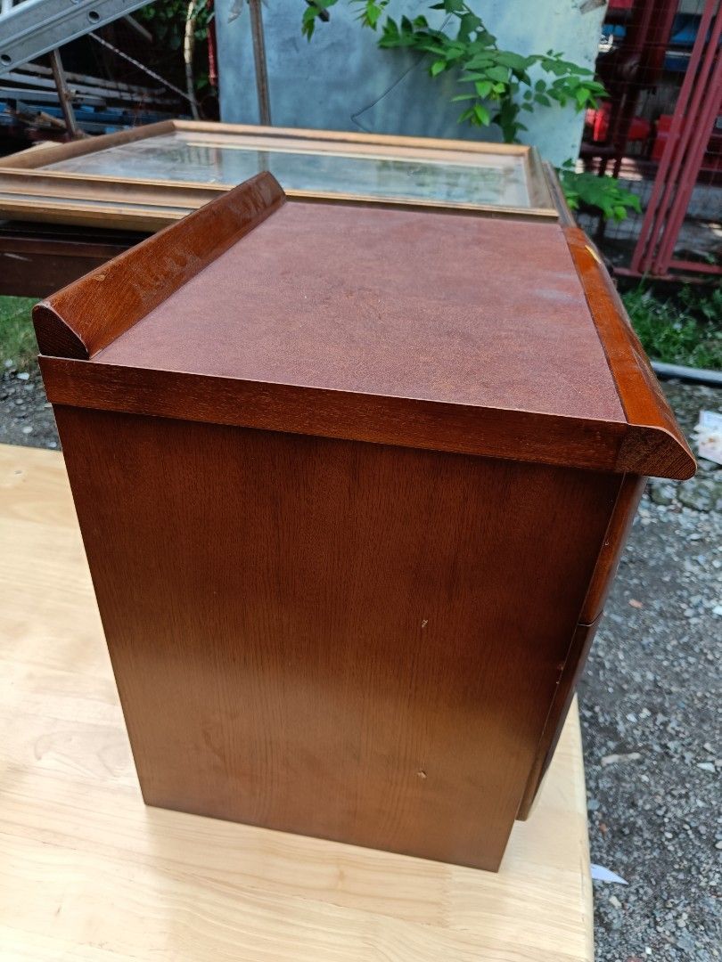 Japanese side table drawer (Category: Tables & Sets) located in Taguig. Submitted by ashicollection (Listing ID 1467608688, Image 3). Description: Please read! For sure buyer only! NO COD/COP No reservation The items will be sold to the first payer w/o prior notice. Verbal reservations are not acceptable. Note: All items are vintage. Please manage your expectations accordingly. G cash payment. Shipping via Lalamove Metro Manila. For province: J a