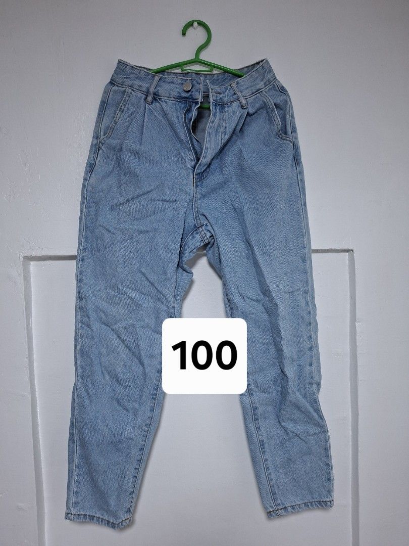 Jeans and Cardigans Bundle (Category: Coats, Jackets and Outerwear) located in Taguig. Submitted by abuanbea (Listing ID 1467677116, Image 1). Description: - All-in-one denim and cardigan bundle for easy styling - Includes light wash cherry embroidered jeans, medium wash straight leg jeans, and dark wash skinny jeans - Layering tops feature black and white waffle knit button-down cardigans - Great mix of bottoms and tops sold as a set - PM for ex
