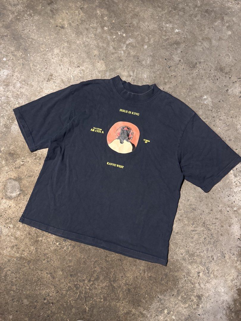 Jesus is King Kanye west (Category: Tshirts & Polo Shirts ) located in Pasig City. Submitted by dripthrift1600 (Listing ID 1467741503, Image 1). Description: - Jesus Is King Kayne west - Good Condition - Issue: None - sizes: L - Dimes: 24x27.