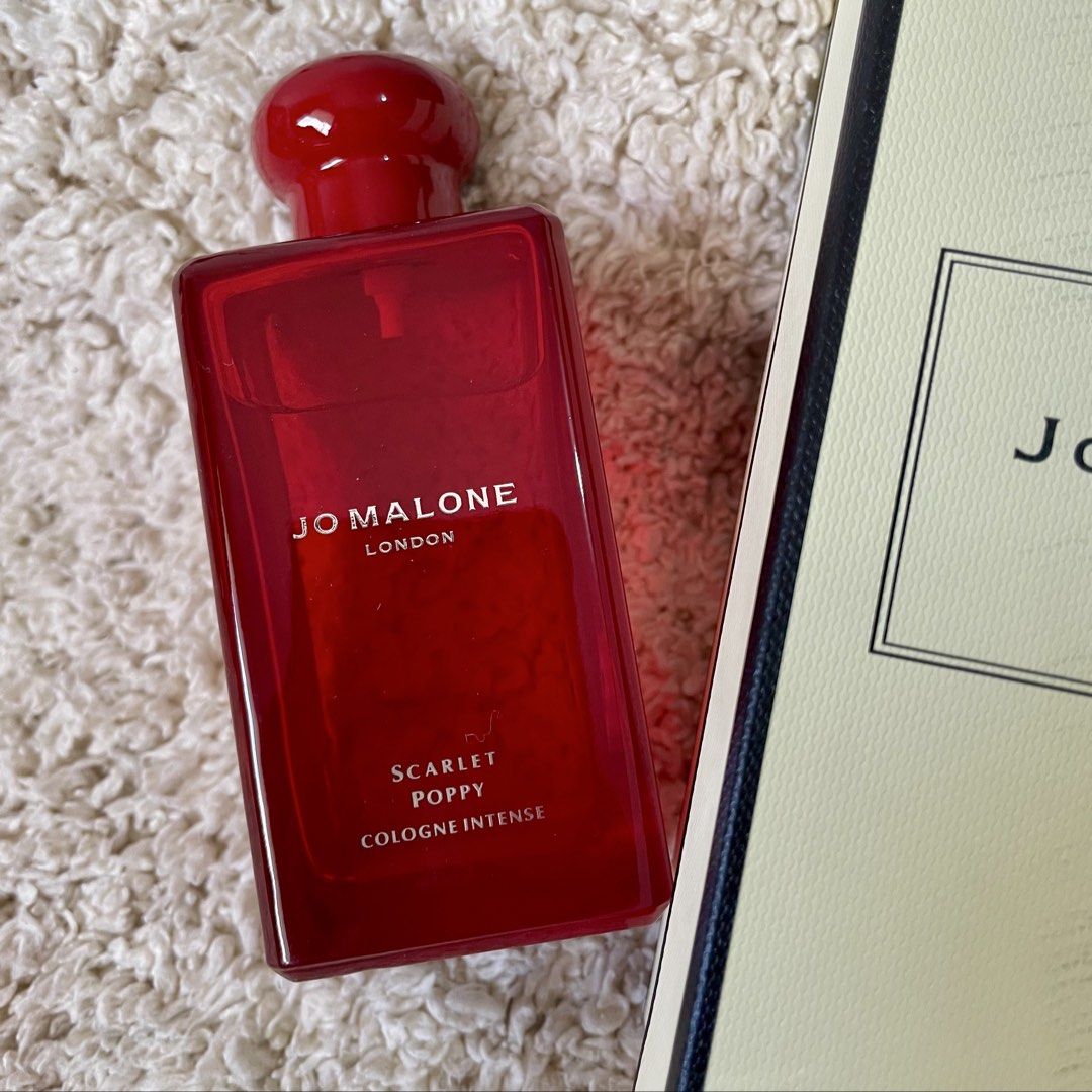 Jo Malone Scarlet Poppy Cologne Intense (Category: Fragrance & Deodorants) located in Subic. Submitted by javsprelovedstuffs (Listing ID 1467640205, Image 1). Description: Bnew with box Actual Photo posted 100ML Premium Perfumes engineered to match 90%–95% of the o_ri_gi_nal scent Long lasting/ up to 8hrs depending on body chemistry #perfumeph #dubaiperfumes #nicheperfume #jomalone #luxuryperfumes.