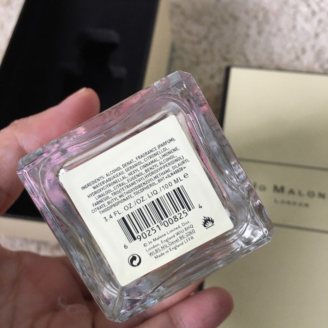 Jo Malone Rose Blush Cologne (Category: Fragrance & Deodorants) located in Subic. Submitted by javsprelovedstuffs (Listing ID 1467638348, Image 2). Description: Bnew with box Actual Photo posted 100ML Premium Perfumes engineered to match 90%–95% of the o_ri_gi_nal scent Long lasting/ 4-8hrs depending on body chemistry #perfumeph #dubaiperfumes #nicheperfume #jomalone #luxuryperfumes.