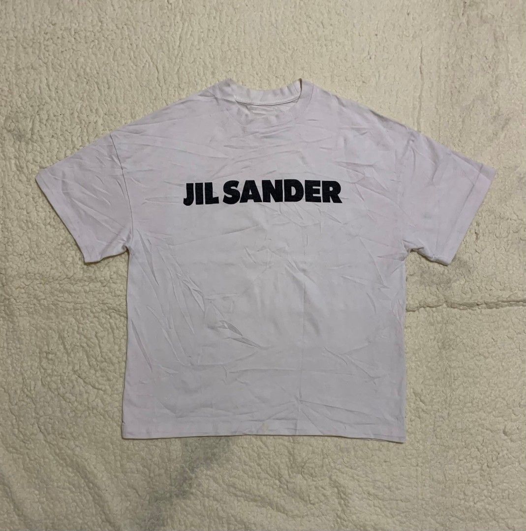 JIL SANDER (Category: Tshirts & Polo Shirts ) located in Cebu City. Submitted by south_thrift (Listing ID 1467606421, Image 1). Description: Jil Sander TShirt Legit/Authentic💯✅ Size medium Width: 22 Length: 27 9.8/10 color rate Excellent condition Washable yellow stain.
