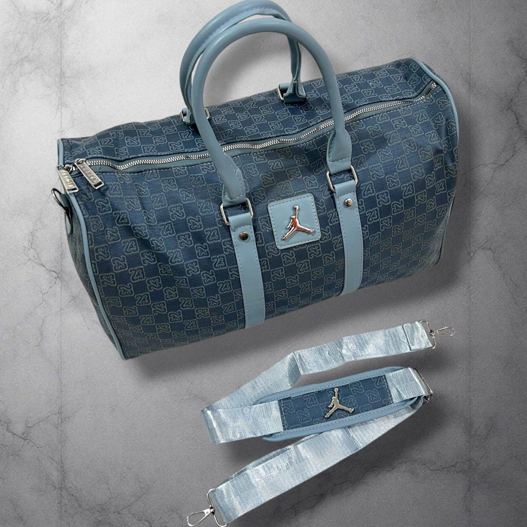 Jordan Monogram Denim Duffle Bag (Category: Luxury Bags & Wallets) located in Cavite. Submitted by itsayaaa (Listing ID 1467737271, Image 1). Description: Jordan Monogram Denim Duffle Bag Issue: No issue Condition: Excellent Condition STARTING BID: 150 INCREMENT: 50 CLAIM: 📩.