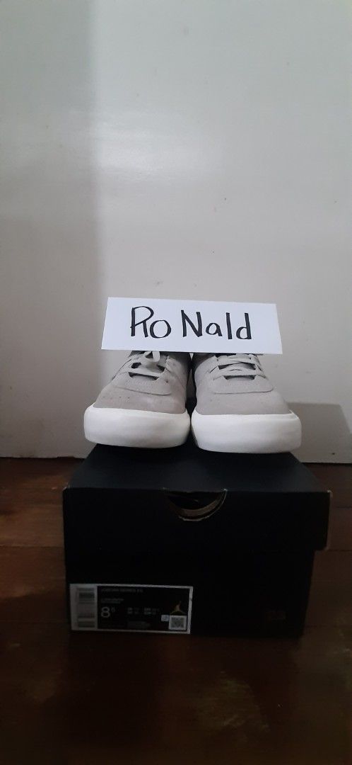 Jordan Series ES Light Iron Ore (Category: Sneakers) located in Marikina City. Submitted by two6kicksph (Listing ID 1467659552, Image 2). Description: - Model: Jordan Series ES - Colorway: Light Iron Ore / Sail - Style: Low-top skate-inspired design with durable suede and canvas overlays - Features: Perforated details along the sides for breathability - Condition: Comes with original box - Trusted Carousell seller, feel free to PM for inquiries!.