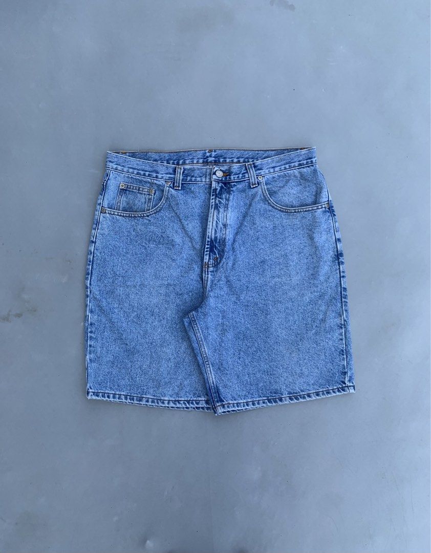 JORTS (Category: Shorts) located in Davao. Submitted by thriftninaid (Listing ID 1467755398, Image 2). Description: (🏷️QUALITY JEANS) DENIM JORTS WAIST:36 TIGHT:14.5 LENGHT:22 HEM:12 -hard, thick, heavy -good conditions -must have! -fav! CLAIM PRICE: 600 FREESHIPPED📥 .