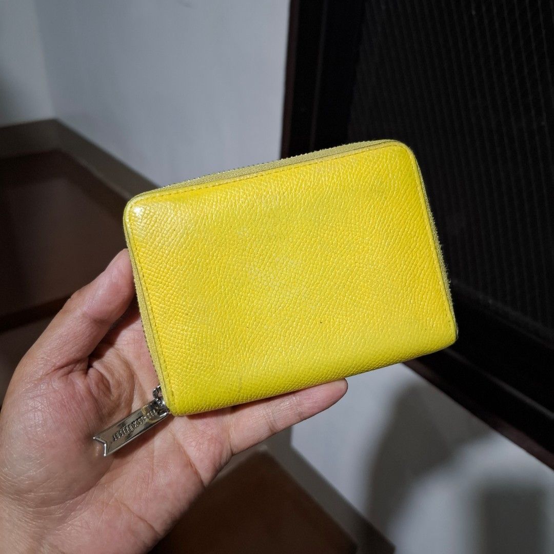 Joseph Stacey Small Zippy Wallet (Free SF) (Category: Wallets & Card holders) located in Baguio. Submitted by bycharmaebuys (Listing ID 1467723025, Image 1). Description: Joseph x Stacey Guaranteed Authentic 💯 ‼️ SALE PRICE: 590.00, FREE SHIPPING NATIONWIDE‼️ First to pay basis Small Size, Zip around Dimension: 4.5 x 3.5 (inches) Genuine Leather Material Yellow color w/ silver hardware YKK Zip, slip pocket at the back 4 card slots, with coin com
