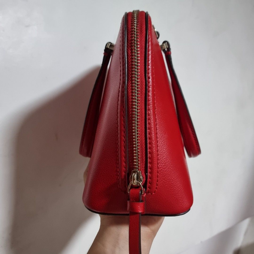 Kate Spade 2way Bag (Category: Cross-body Bags) located in Manila. Submitted by fashiondera. (Listing ID 1467643277, Image 3). Description: - Kate Spade red handbag - Top handle and detachable shoulder strap - Interior with small pocket RFS: letting go of my collections.