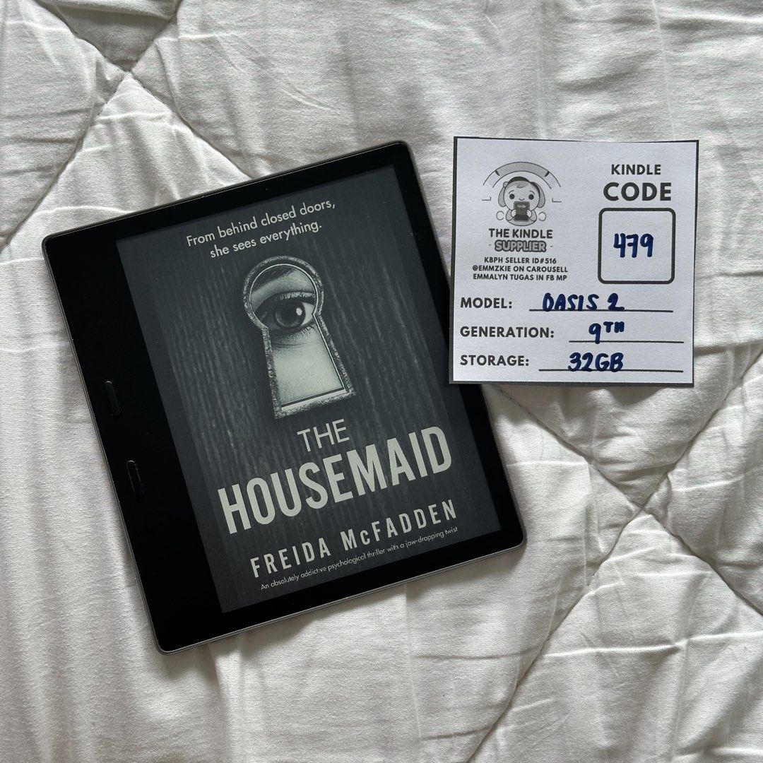 Kindle Oasis 2 32GB (9th Generation) (Category: E-Readers) located in Quezon City. Submitted by emmzkie (Listing ID 1467763928, Image 3). Description: no ads - 7790 ads supported - 7490 FOR SALE: NO ADS Kindle Oasis 2 32GB (9th Generation) Graphite 🤍for PHP7,790 only! also available in ads supported for PHP7,490 (one unit only)! No other issues aside from light scratches and/or sticker marks. 📍Location: Quezon City (near House of Representative