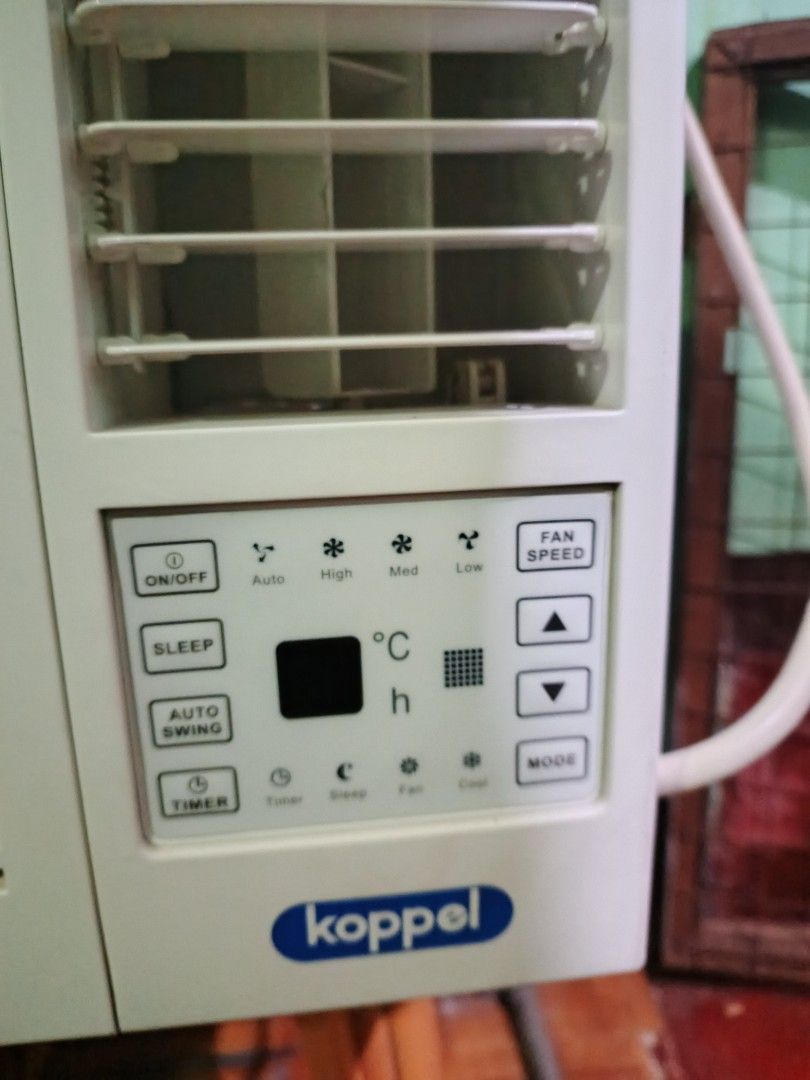 koppel window type non-inverter aircon 0.75hp (Category: Air Conditioning and Heating) located in Marikina City. Submitted by roiski9sj (Listing ID 1467642850, Image 2). Description: koppel non-inverter window type aircon 6500 pesos, slight nego 0.75hp digital panel w/ remote exact model# is KWR-07R6A good condition, no history of repair rfs: sobrang bihira lang gamitin so need ibenta na lang pickup @ peace village antipolo.
