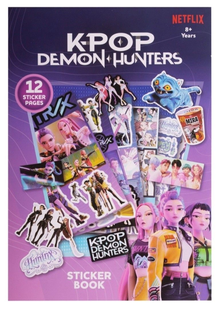 Kpop Demon Hunters Sticker book (Category: Other Stationery & Craft) located in Quezon City. Submitted by declttermum (Listing ID 1467835287, Image 1). Description: PASABUY: from Australia Brandnew official KPop Demon Hunters 12 page sticker book. Arrival: December 15 #kpopdemonhunters #kpopdemonhuntersstickerbook #kpopdemonhuntersmerch #kpopdemonhuntersog #KDH #KDHmerch #pasabuy #australiapasabuy #auspasabuy.