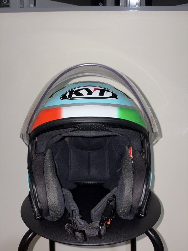 KYT leopard half face helmet (Category: Helmets and other Riding Gears) located in Manila. Submitted by althx (Listing ID 1467763424, Image 2). Description: .