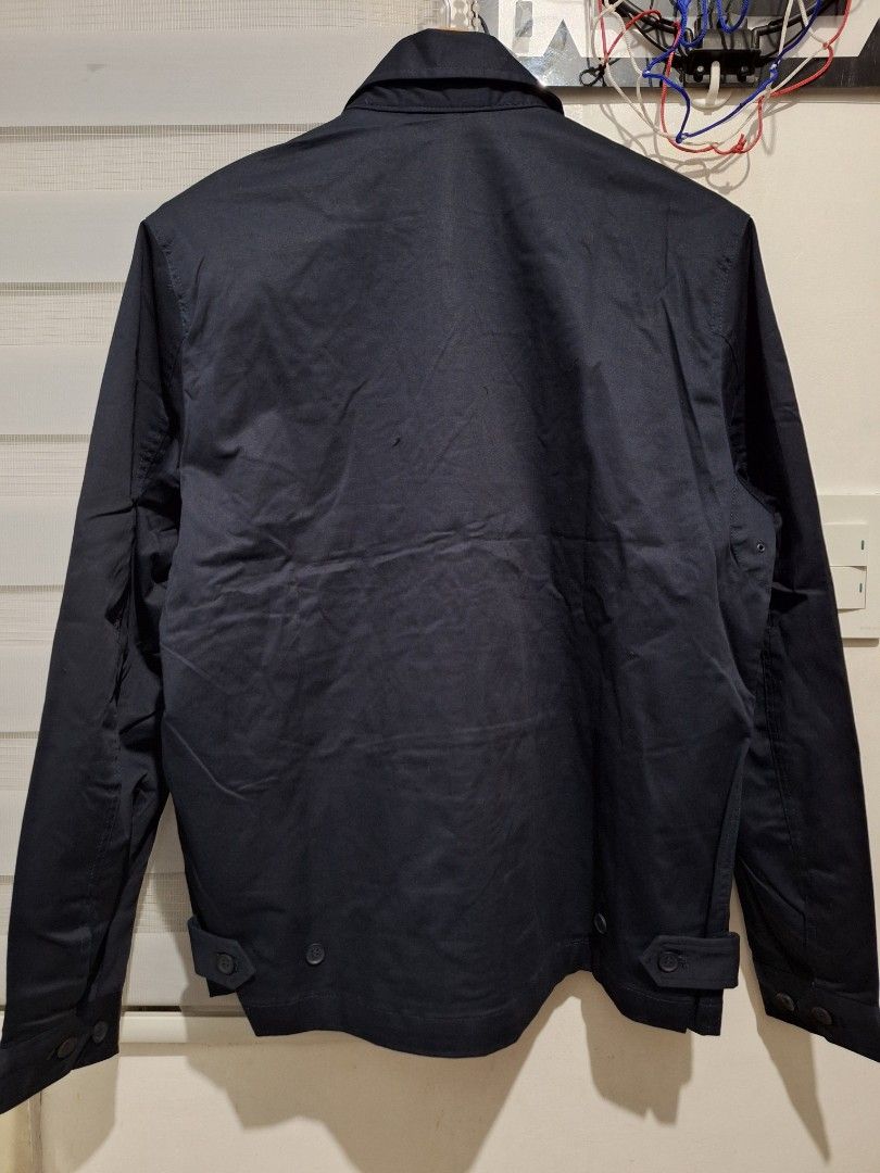 Lacoste collar harrington dark navy m/L (Category: Coats, Jackets and Outerwear) located in Santa Rosa. Submitted by pat0317 (Listing ID 1467774854, Image 3). Description: Lacoste harrington jacket navyblue Twill cotton stretch Unused no issue Size 52 M/L - 23x27 Cod cop Lbc lalamove j&t.