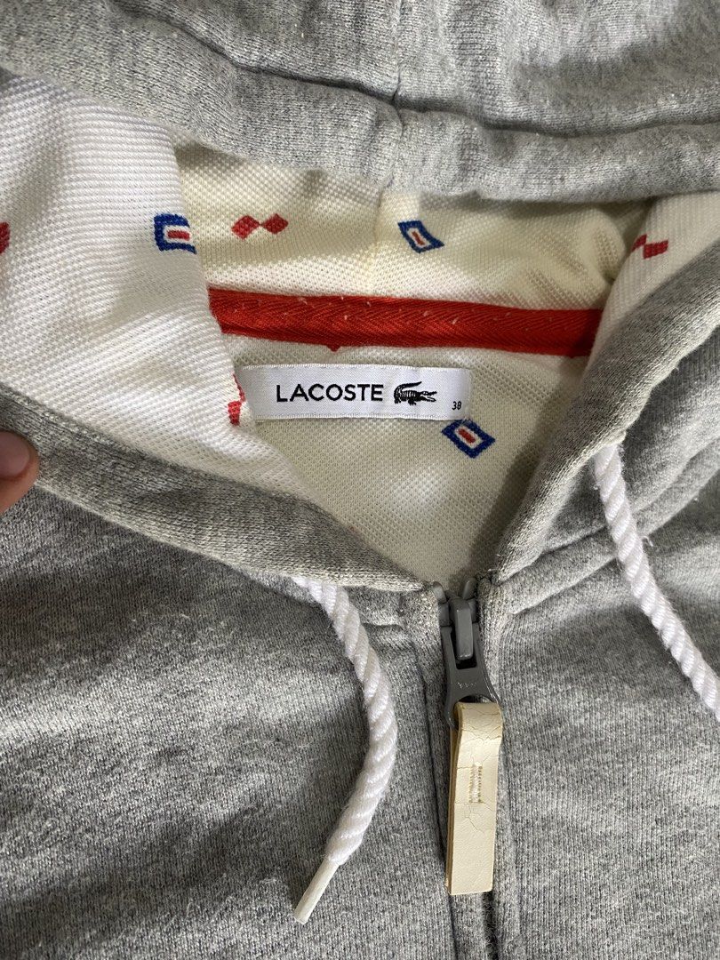 Lacoste full zip (Category: Coats, Jackets and Outerwear) located in Bato. Submitted by itsmethriftlist (Listing ID 1467607611, Image 2). Description: Size 38 Dimes 18/24 No issue Need wash .
