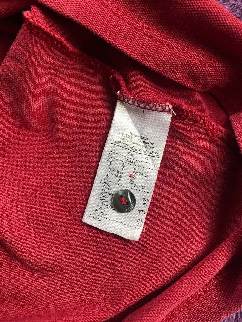 Lacoste Polo Shirt (Category: Activewear) located in Manila. Submitted by abysthriftco (Listing ID 1467776712, Image 3). Description: AUTHENTIC LACOSTE POLO Size M-L No issues Color rate 9/10 Excellent condition.