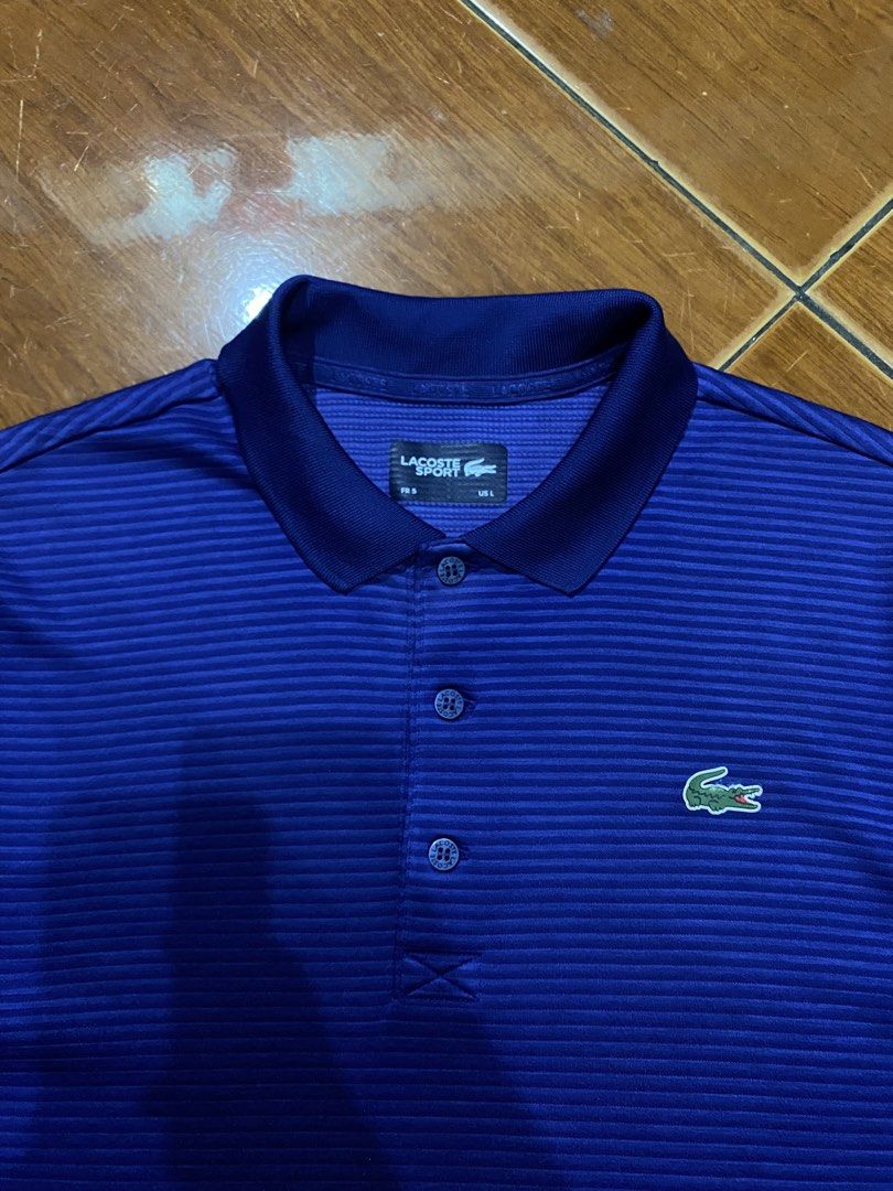 Lacoste Sport (Category: Tshirts & Polo Shirts ) located in Bulacan. Submitted by huntsofryxk (Listing ID 1467614109, Image 3). Description: Lacoste Sport 22/28 size 5 L on tag color rate 10/10 excellent condition see details mine 2300 location: sjdm, bulacan.
