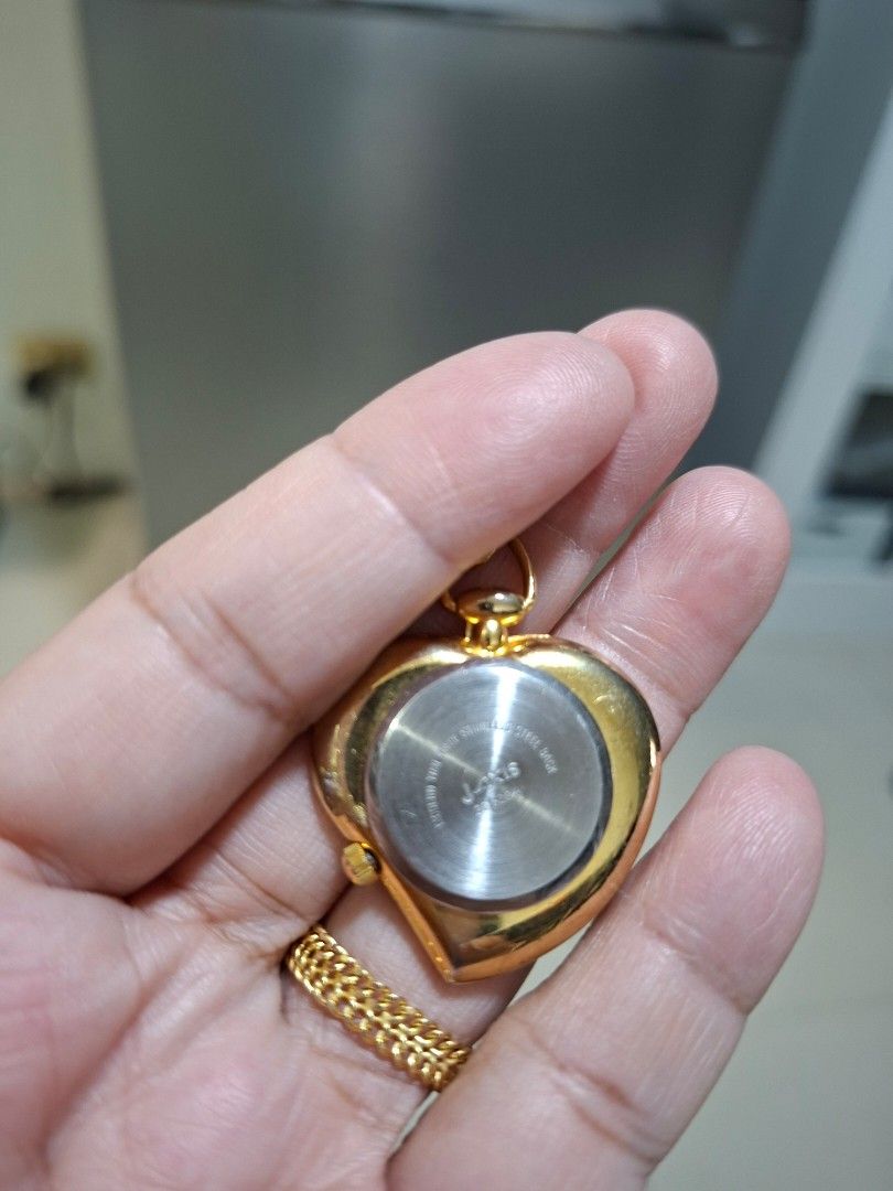 LAMUE BY J-AXIS HEART PENDANT WATCH (Category: Accessory Holder, Box & Organizers) located in Las Pinas. Submitted by annachiaonair2037 (Listing ID 1467689237, Image 3). Description: LAMUE BY J-AXIS HEART PENDANT WATCH FROM JAPAN WORKING CONDITION Disclaimer: I am not affiliated with, associated with, or authorized by any of the brands featured posted. Any mention of brand names, trademarks, or logos is solely for identification and reference pur
