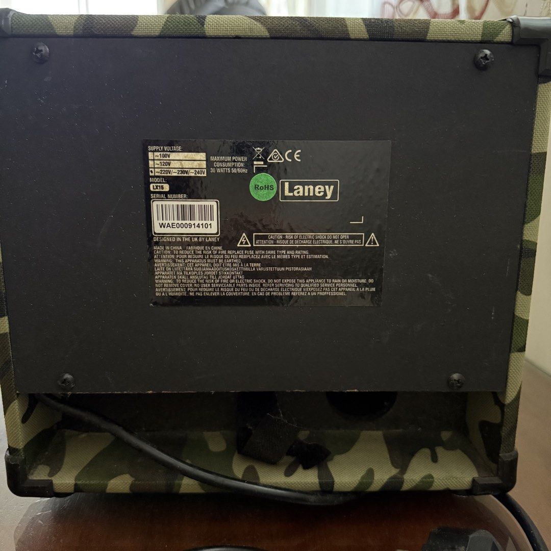 Laney LX15 Compact Guitar Amplifier Camouflage (Category: Musical Instruments) located in Quezon City. Submitted by 0ffTheRack (Listing ID 1467684647, Image 3). Description: .