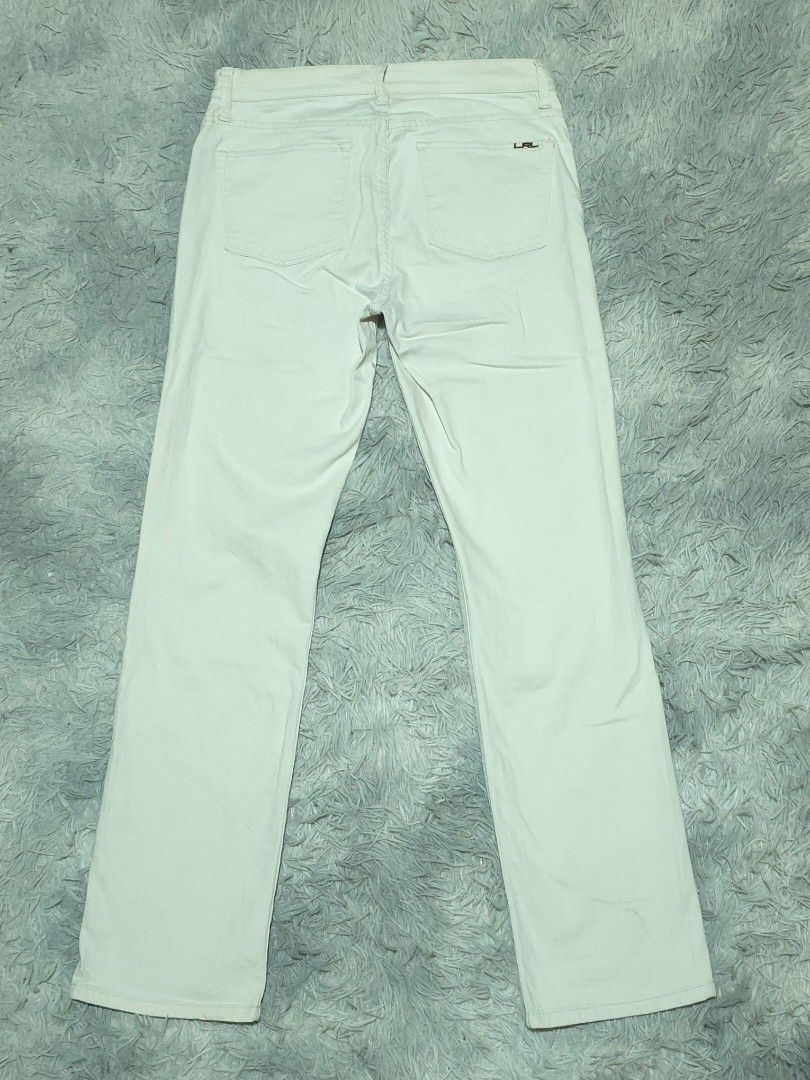 Lauren Jeans Co. White Denim Pants (Category: Jeans) located in Abulug. Submitted by humanwhosellthings (Listing ID 1467641863, Image 1). Description: - Brand: Lauren Jeans Co. Womens Denim Pants ✅Excellent Condition ✅Issue: needs wash only ▫️Waist Size: 30-32 ▫️Length: 40 - Color: Classic white - Cut: Straight leg - Details: 5-pocket styling, metal rivets, button closure, and signature LRL metal logo plaque on the back pocket - Styling: Versatil