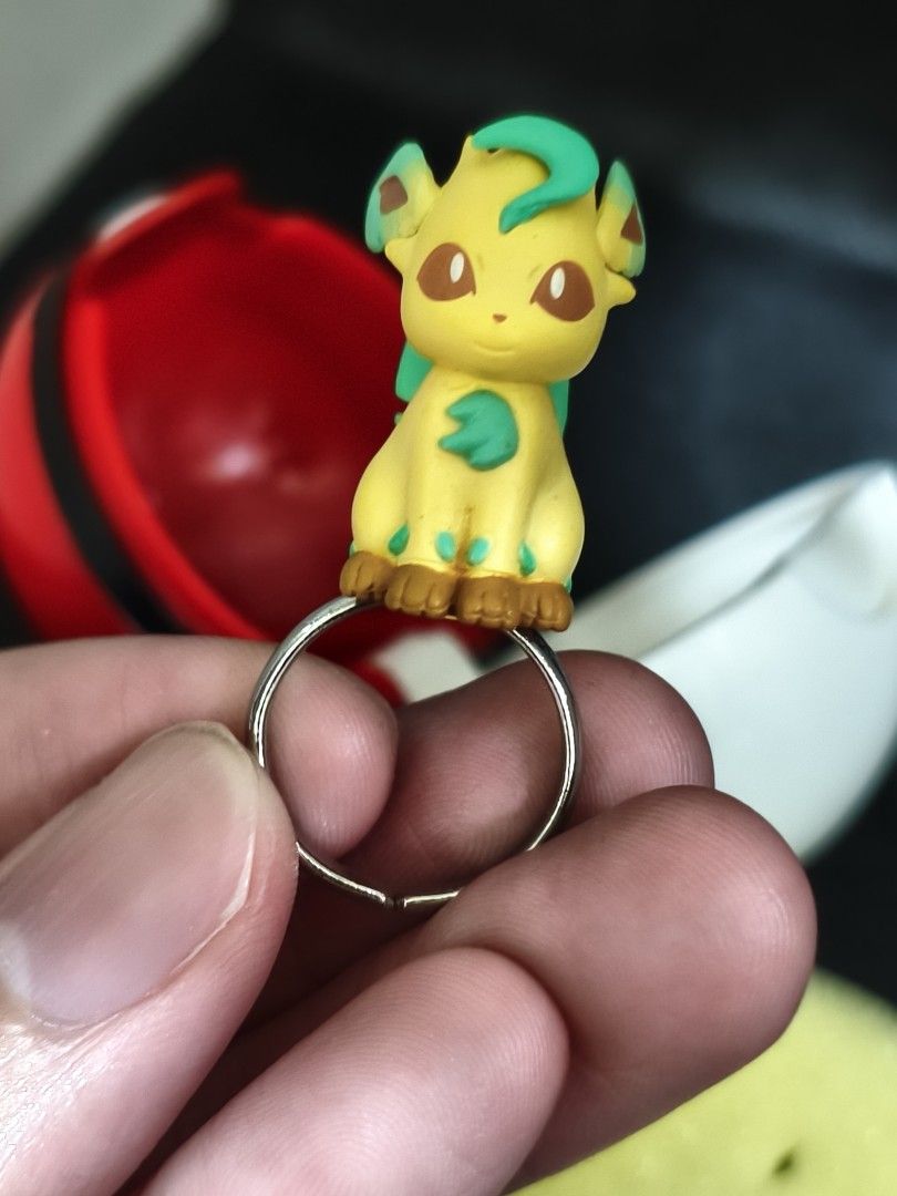 Leafeon - Bandai Ringcolle! Pokémon Ring Vol. 5 (Category: Kids Toys) located in Pasig City. Submitted by poke_knick_knacks (Listing ID 1467794672, Image 2). Description: 📌 PLEASE READ BEFORE BUYING Posted item/s are pre-loved. Minor flaws such as discoloration, dust, scratches, paint chips, loose stitches, or pen markings may be present. Please manage expectations. 🔍 WYSIWYG (What You See Is What You Get) • All photos posted are the actual ite