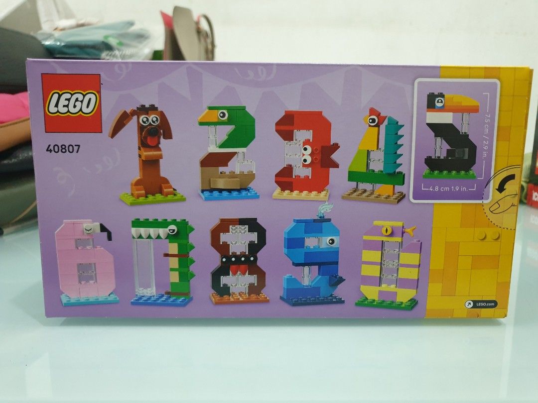 Lego 40807 Birthday Numbers (Category: Lego & Building Sets) located in Manila. Submitted by agsbeagle888 (Listing ID 1467697515, Image 2). Description: We sell various collections of Lego original sets, Technic, Icons, Arts,Star Wars, Harry Potter,Disney, Speed Champions,Architecture,Marvel / DC ,Monkie Kids, Super Mario, Dreamzz, Creator,Ninjago, Sonic The Hedgehog, Minifigures, Lego Keychains Feel free to inquire models that you are interested