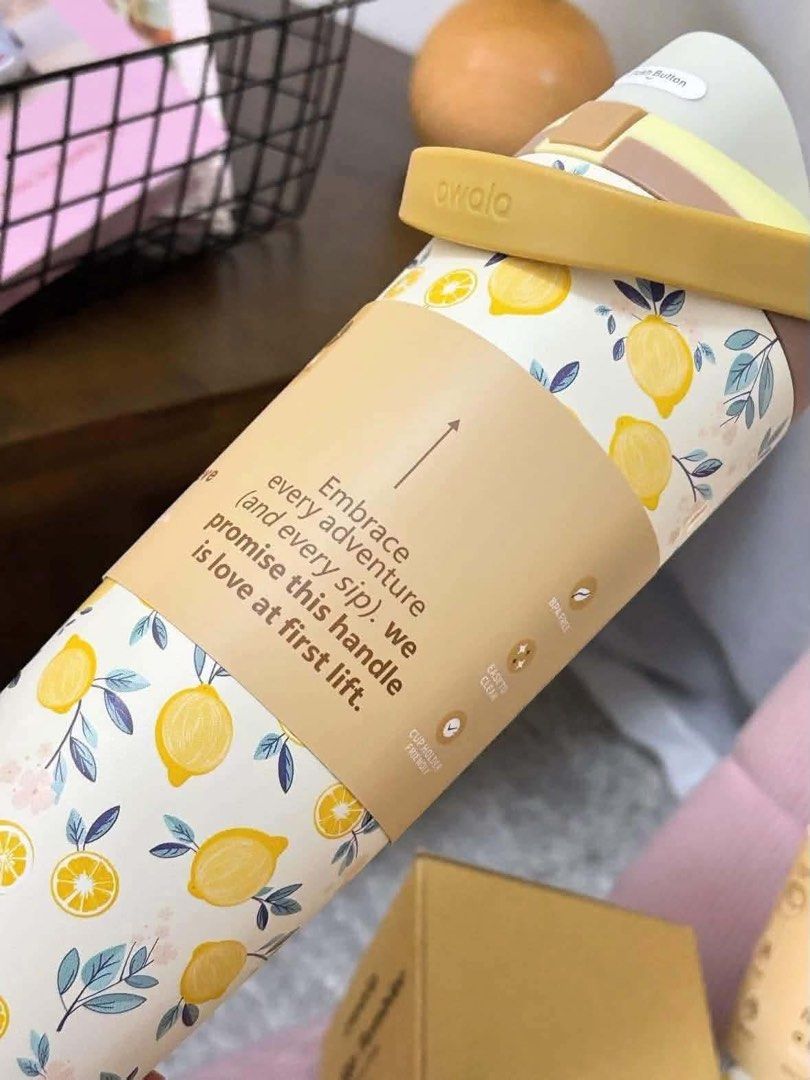 Lemon Owala Tumbler 30oz (Category: Water Bottles & Tumblers) located in Quezon City. Submitted by coleen0 (Listing ID 1467655695, Image 3). Description: 100% MALL PULL OUT Inclusion: Box & Paperbag.