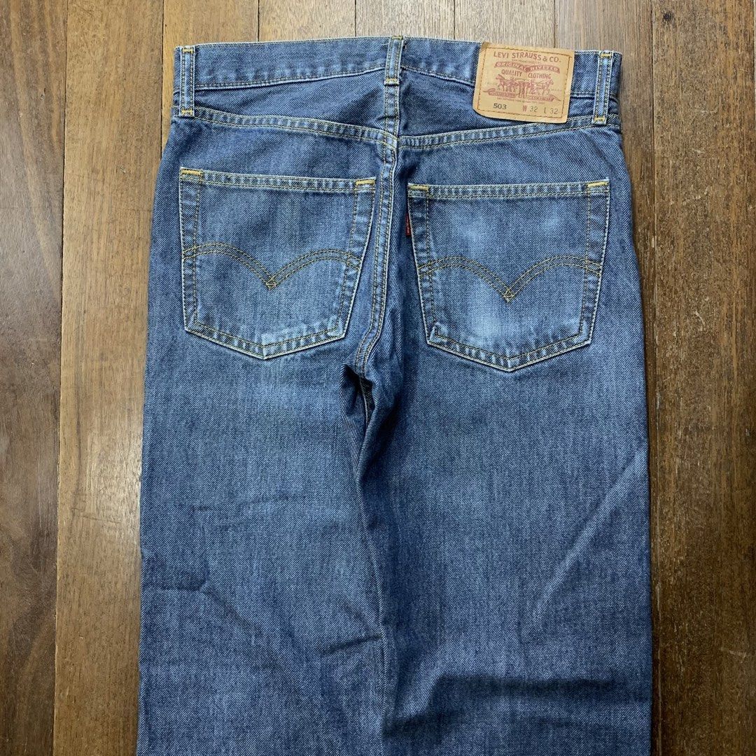 Levis 503 Raw Denim Pants (Category: Jeans) located in Dagupan City. Submitted by _pinkman (Listing ID 1467787106, Image 3). Description: Levis 503 Raw Denim Pants 28-30” waistline 41.5” length 8” leg opening no issue.