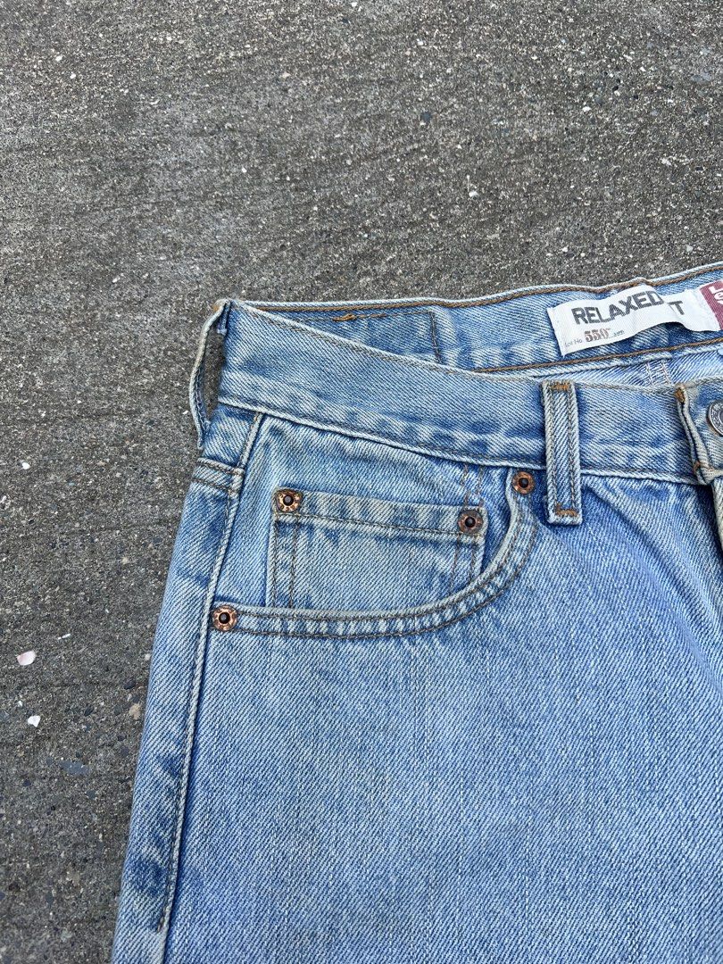 Levis 550 altered shorts (Category: Shorts) located in Manticao. Submitted by flipwithdave (Listing ID 1467736596, Image 2). Description: Levis 550 short 🔥 GOOD CONDITION✅ COLOR 10/10✅ WITH TAGS ✅ Dimes: L:20.5 W: 30 Leg opening: 10 PRICE:📩 PM na mga bossing📍‼️ IG: flip_with_dave FB: Flip With Dave Carousell: Flip with dave LOCATION: MINDANAO MOP: GCASH 📲 COURIER: J&T🚚 Pay first before delivery 📱 Strictly no cancelation ‼️ No refunds/ retur