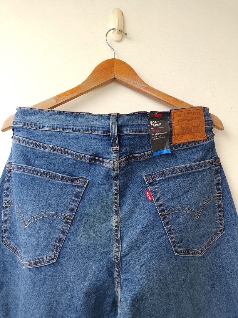 Levi's Premium Big E 502 Taper Stretch Regular Fit (Category: Jeans) located in Taytay. Submitted by elegant.revival (Listing ID 1467735187, Image 3). Description: New with tag Authentic 34w x 32L Actual 35w x 41L Shipping Nationwide ‼️.