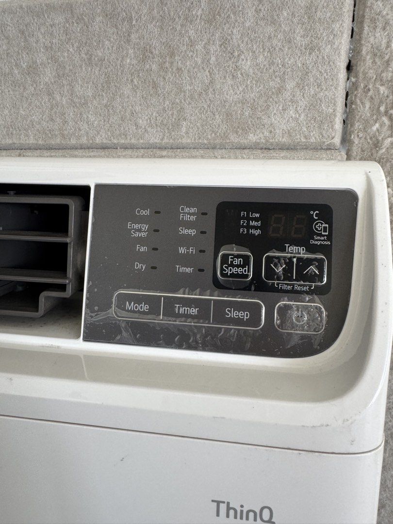 LG ThinQ DUAL Inverter Window Type Aircon 2.0 HP (Category: Air Conditioning and Heating) located in Paranaque City. Submitted by greyolive293233 (Listing ID 1467620265, Image 2). Description: LG window-type aircon with remote 2.0 HP Dual Inverter Original Price is at 55k Very low energy consumption. - Tech: ThinQ smart technology & dual inverter compressor for fast cooling and energy saving - Features: Digital display panel, fan speed controls, 