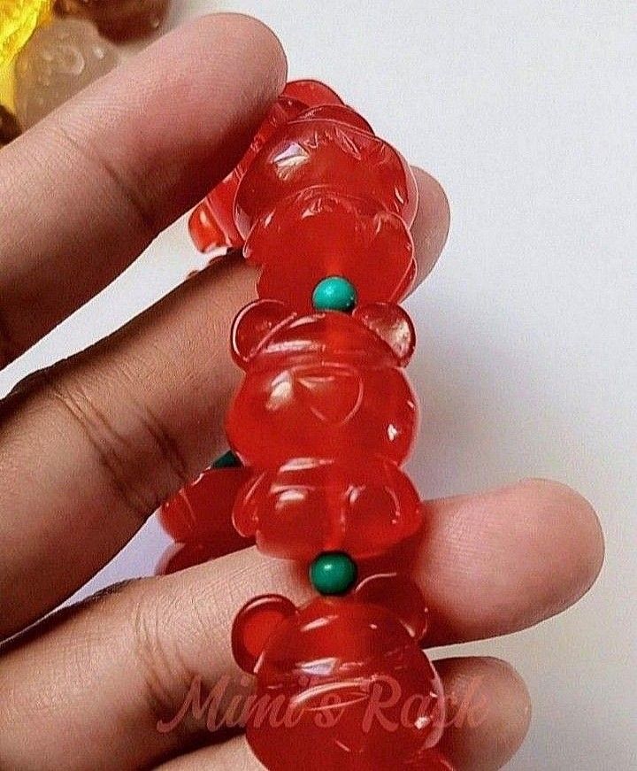 LIGHT GRADE RED AMBER BEAR CARVING CHARM BRACELET (Category: Bracelets) located in Taguig. Submitted by mimisrack (Listing ID 1467799350, Image 3). Description: ❤️Gentle red glow with protective strength and warm vitality -Bear carving symbolizes courage, protection, and steady leadership -Light Grade Red Amber represents vitality, confidence, and positive energy -Warm translucent tone adds soft yet eye-catching glow -Traditionally worn as a prot
