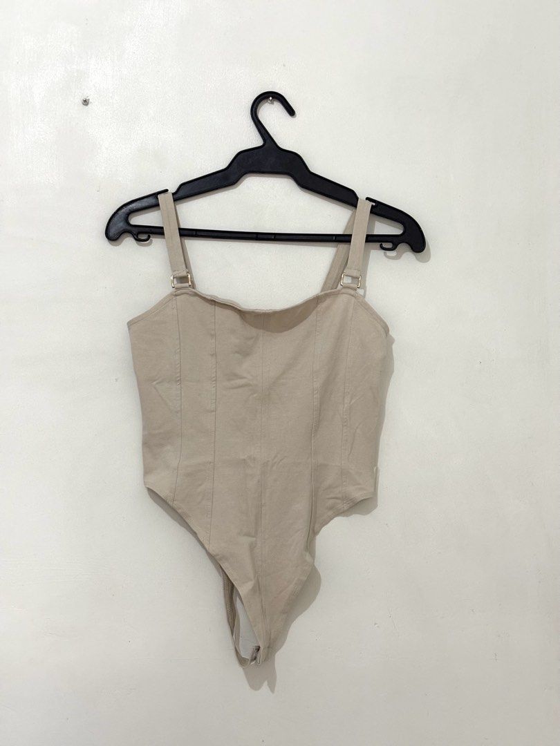 Light Grey Corset Bodysuit (Category: Sleeveless) located in Quezon City. Submitted by chrissie__ (Listing ID 1467685229, Image 1). Description: ▪️Only used twice..