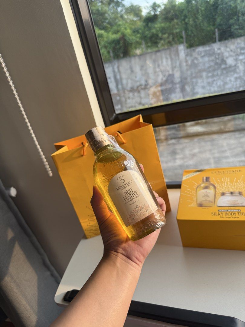 Loccitane shower oil (Category: Face Care) located in Imus. Submitted by diana2999 (Listing ID 1467700544, Image 3). Description: 250ml New .