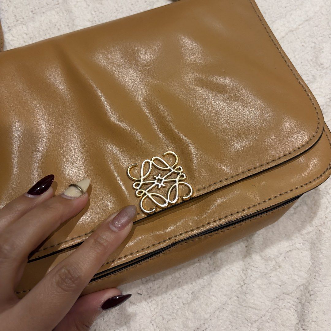 Loewe Tan Sling/Shoulder Bag (Category: Sling Bags) located in Angeles City. Submitted by astravintage (Listing ID 1467805817, Image 2). Description: Surplus japan bag, no code, issue slight pinch sa strap check pics po thanks. Not guaranteed auth.