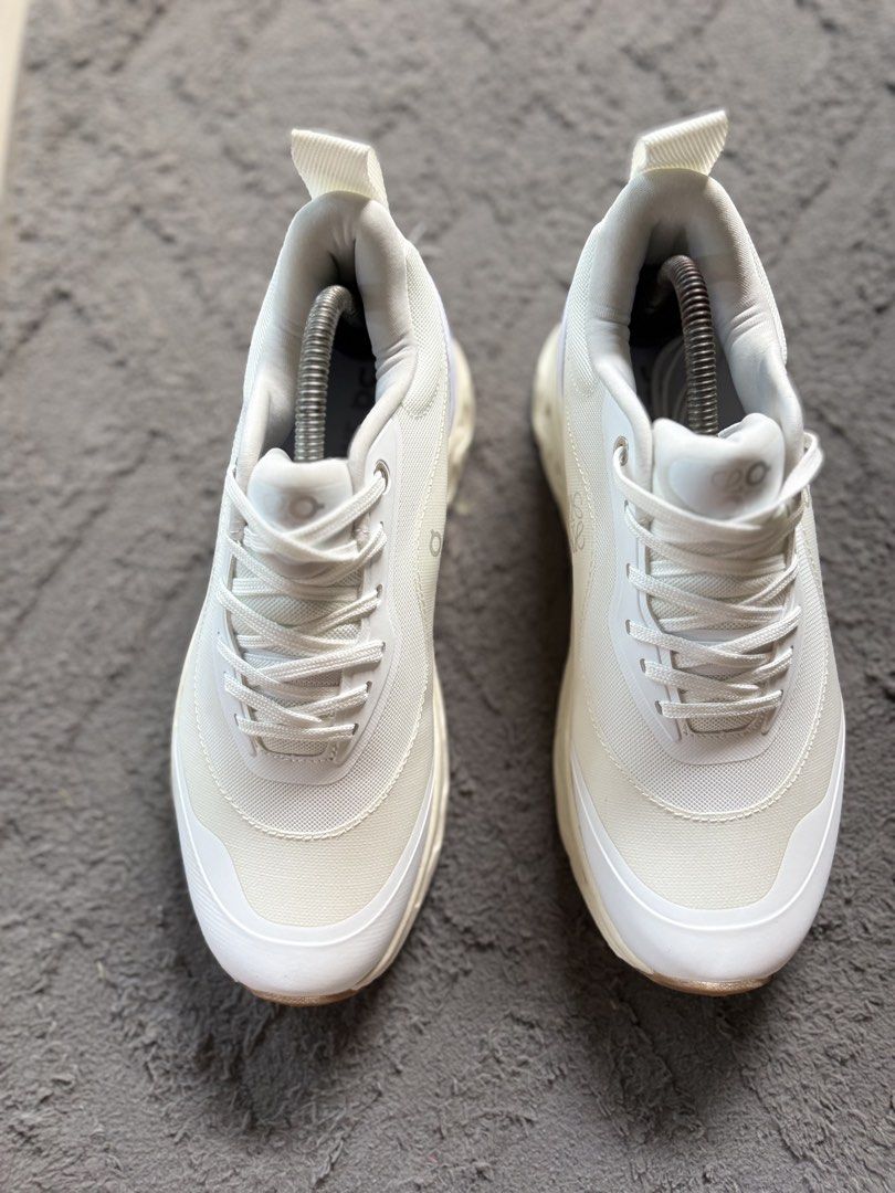 Loewe x On Cloudtilt Cloudtecphase White Sneakers Size US 8 (Category: Sneakers) located in Lapu Lapu. Submitted by jadegodine04736 (Listing ID 1467650341, Image 2). Description: - Brand: Loewe x On Collaboration - Style: Cloudtecphase sneakers - Color: All white with cream midsole accents - Size: US 8 / EU 41 / UK 7.5 - Condition: Worn a few times, clean uppers with minimal wear on outsoles - Details: Dual branding on heel pull tabs and side, li