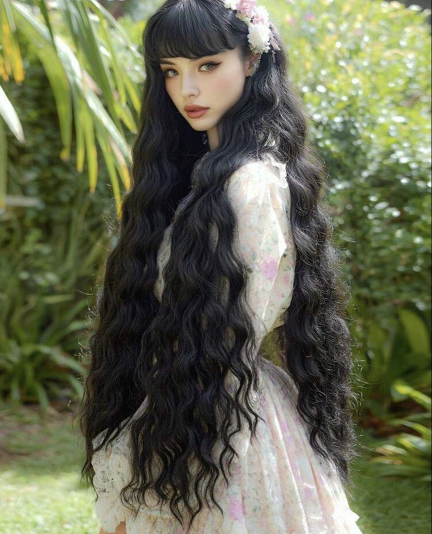 Long black wigs (Category: Hair Accessories) located in Quezon City. Submitted by ava_ghail (Listing ID 1467808435, Image 2). Description: Realistic wigs .