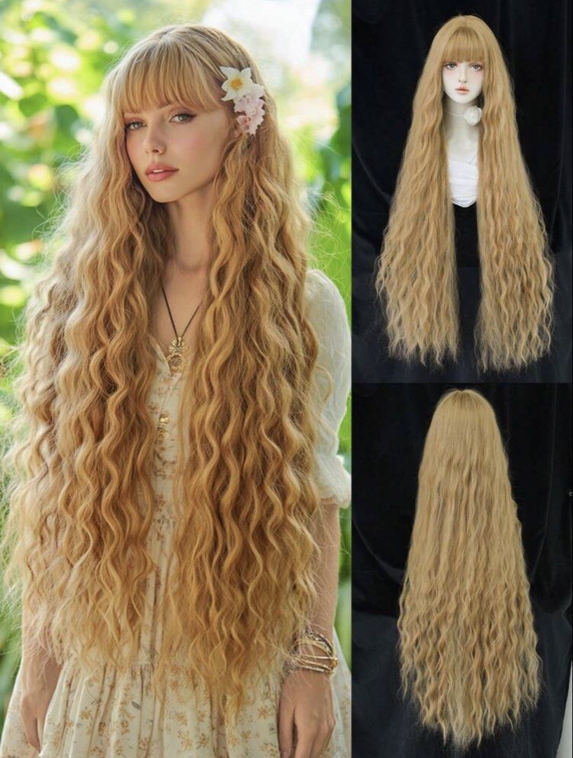 Long hair Golden Blonde (Category: Hair Accessories) located in Quezon City. Submitted by ava_ghail (Listing ID 1467808342, Image 2). Description: Realistic wigs.