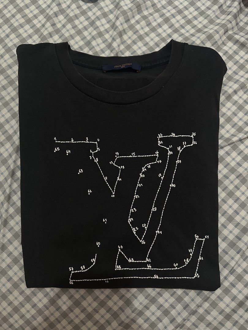 Louis Vuitton Stitch Print Shirt (Category: Tshirts & Polo Shirts ) located in Manila. Submitted by colettt1323 (Listing ID 1467699862, Image 1). Description: 22 x 27.5 Good condition Authentic.