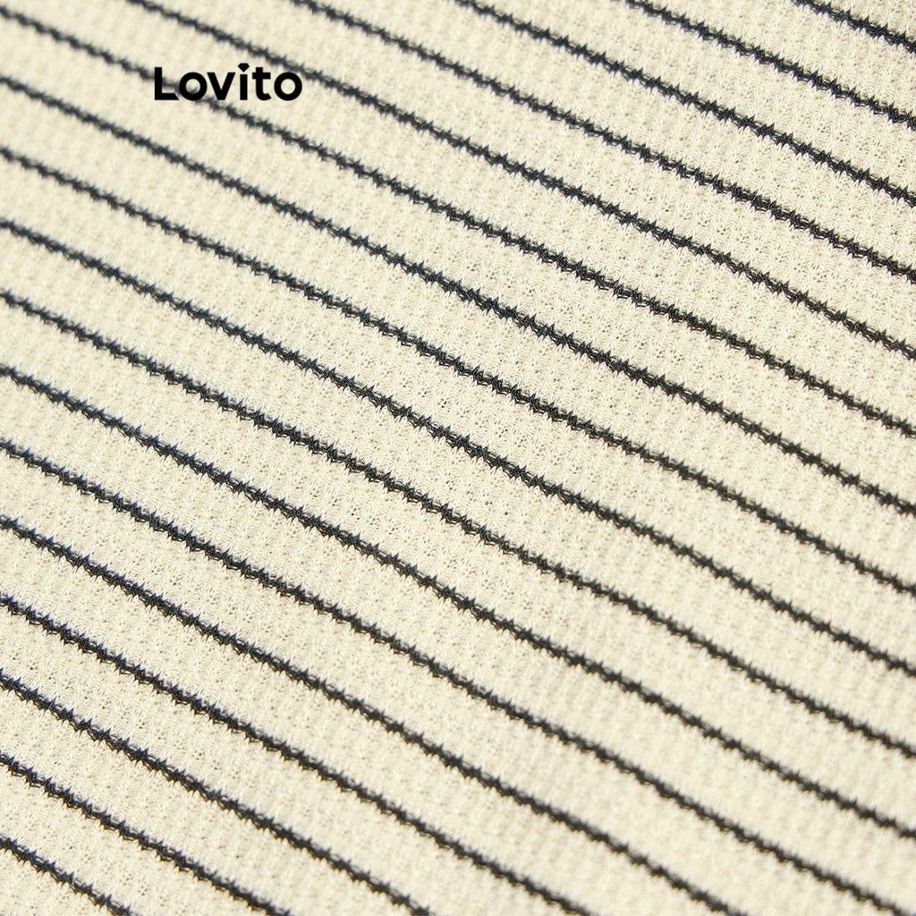 Lovito Stripes Shirt Size Large (Category: Shirts) located in Caloocan City. Submitted by abbyyaotuazon (Listing ID 1467658369, Image 2). Description: bust : 36.