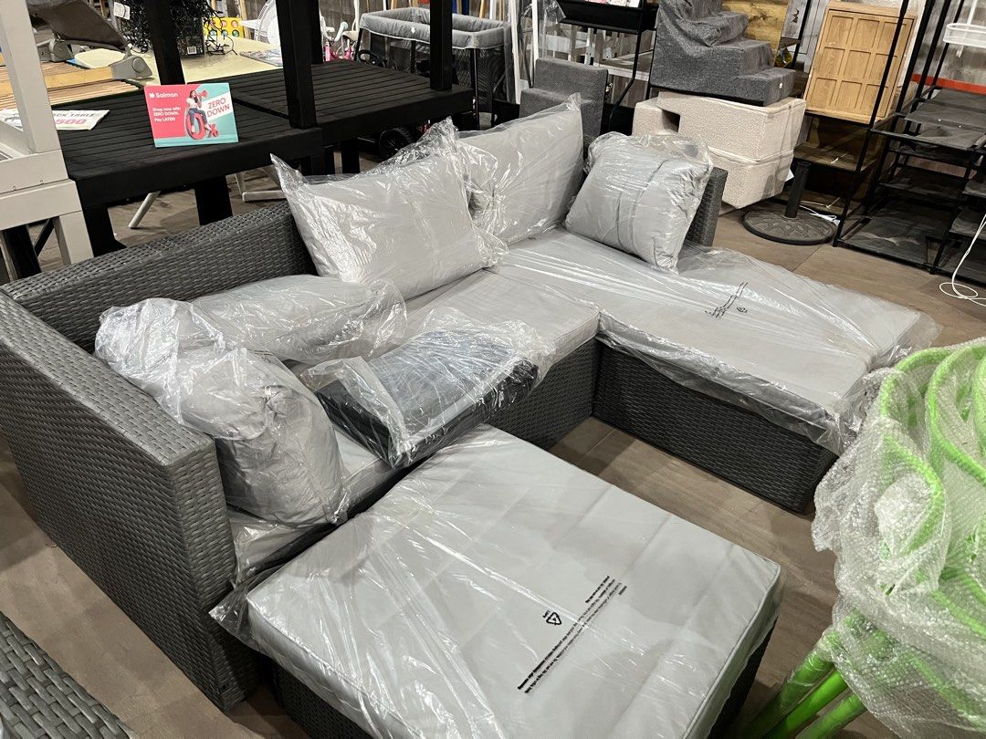 L-Shape Wicker Sofa Set (Category: Sofas) located in Muntinlupa City. Submitted by affordable_surplus.1 (Listing ID 1467608969, Image 1). Description: New Arrival L-Shape Wicker Sofa Set Price : 17,500 Contact Reine - 09611741423 .