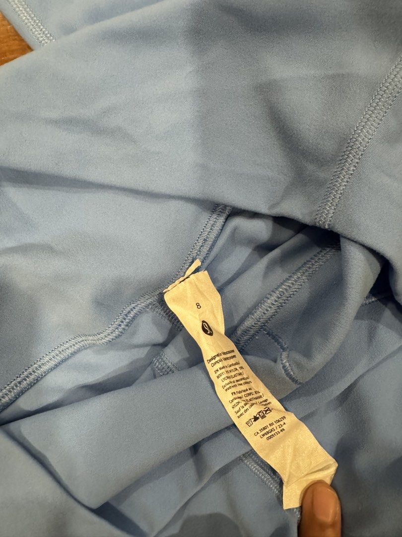 Lululemon Align Leggings Size 8 Sky Blue (Category: Activewear) located in Quezon City. Submitted by charlieschamps (Listing ID 1467744322, Image 3). Description: RFS: No longer doing yoga and pilates Size 8 Inseam length is 23 inches Buttery fabric Good as new Payment via Gcash J&T shipping c/o buyer.