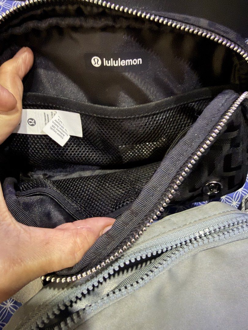 Lululemon Everywhere Belt Bag Black Monogram (Category: Belt bags, Clutches and Pouches) located in Mandaluyong City. Submitted by iynniynn (Listing ID 1467674899, Image 3). Description: - Authentic Lululemon Everyday Belt Bag - Color: Classic Black with stylish embossed monogram pattern - Wear hands-free around the waist or across the chest - Adjustable strap for a customized fit - Secure silver zippers with interior mesh pockets and a back zipp