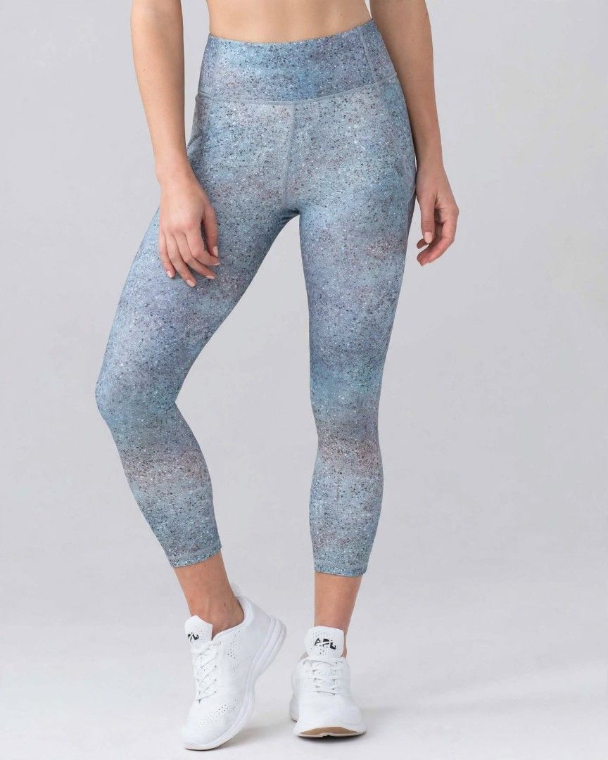 Lululemon Final Lap leggings (Category: Activewear) located in Rizal. Submitted by timeless_shop (Listing ID 1467695664, Image 1). Description: 🔥🔥 ORIGINAL Lululemon Final Lap Crop 23" - Summer Haze Multi - Dot 4 ✨ 📏 Size: Dot 4 on tag - Size Fit 24-26 only 📏 Waist: 12 inches lay flat 📏 Length: 31 inches total - 23" inseam crop, ankle cut! 📏 Hips: 15-16 inches lay flat 🎨 Color: Summer Haze Multi - Blue Grey speckle / parang galaxy print, a