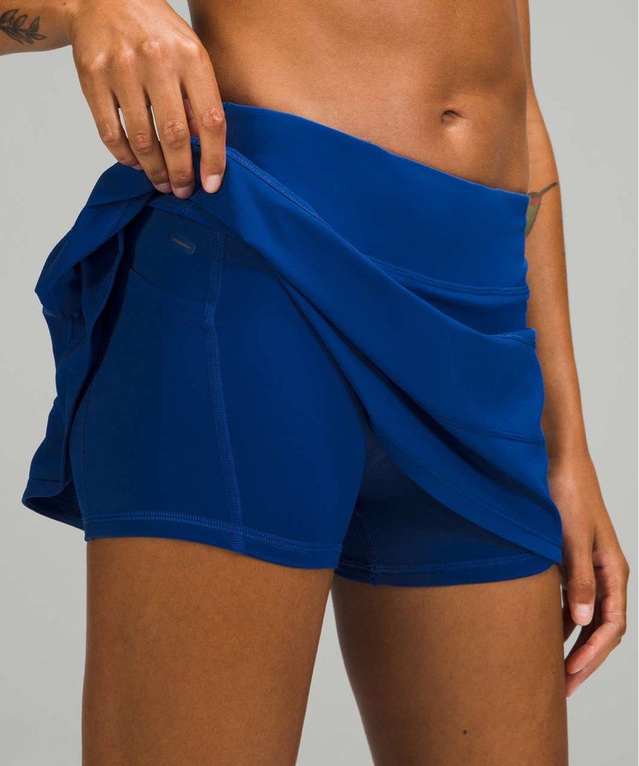 Lululemon Pace Rival Mid-Rise Skirt (Category: Activewear) located in Davao. Submitted by lumpiashanghai (Listing ID 1467737625, Image 3). Description: Lululemon Pace Rival Mid-Rise Skirt Waist 26-28, Length 12 Good Asnew Condition No issue & Need wash 1,250 +shipping.